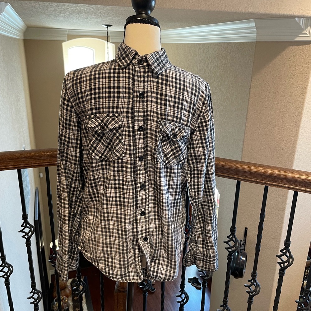 Warp and Weft Men’s Flannel Shirt, Size S